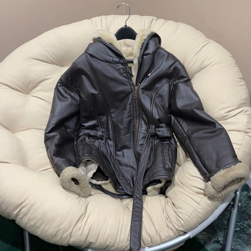 Leather Winter Coat